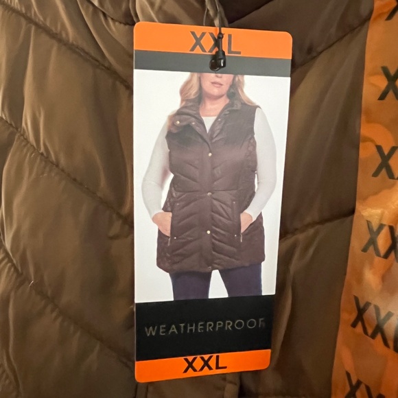 Weatherproof Women's vest button up closure Marroon size XXL New with Tags - Picture 4 of 9